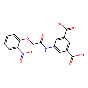 5-{[(2-Nitrophenoxy)acetyl]amino}isophthalic acid structure