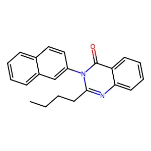 2-Butyl-3-naphthalen-2-ylquinazolin-4-one structure