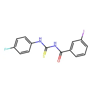 N-[(4-fluorophenyl)carbamothioyl]-3-iodobenzamide structure