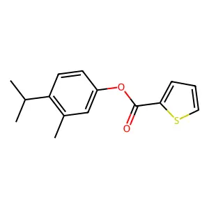 4-Isopropyl-3-methylphenyl 2-thiophenecarboxylate structure
