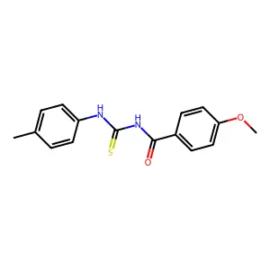 4-methoxy-N-[(4-methylphenyl)carbamothioyl]benzamide structure