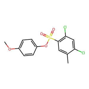 4-Methoxyphenyl 2,4-dichloro-5-methylbenzenesulfonate structure