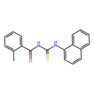 2-methyl-N-(naphthalen-1-ylcarbamothioyl)benzamide structure