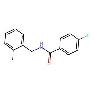 4-fluoro-N-(2-methylbenzyl)benzamide structure