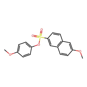 4-Methoxyphenyl 6-methoxynaphthalene-2-sulfonate structure