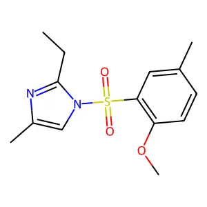 2-Ethyl-1-(2-methoxy-5-methylphenyl)sulfonyl-4-methylimidazole structure