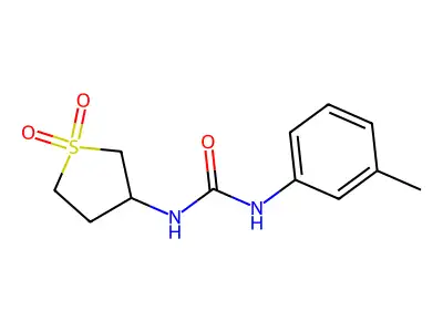 1-(1,1-Dioxidotetrahydrothiophen-3-yl)-3-(m-tolyl)urea structure