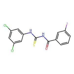 N-[(3,5-dichlorophenyl)carbamothioyl]-3-iodobenzamide structure