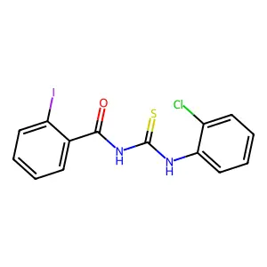 N-[(2-chlorophenyl)carbamothioyl]-2-iodobenzamide structure