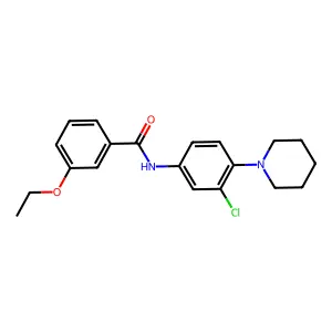 N-(3-chloro-4-piperidin-1-ylphenyl)-3-ethoxybenzamide structure