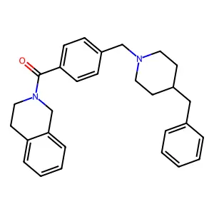 [4-[(4-benzylpiperidin-1-yl)methyl]phenyl]-(3,4-dihydro-1H-isoquinolin-2-yl)methanone structure