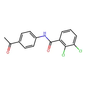 N-(4-acetylphenyl)-2,3-dichlorobenzamide structure