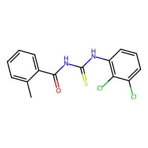 N-[(2,3-dichlorophenyl)carbamothioyl]-2-methylbenzamide structure