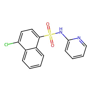 4-chloro-N-(2-pyridinyl)-1-naphthalenesulfonamide structure