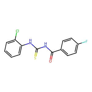 N-[(2-chlorophenyl)carbamothioyl]-4-fluorobenzamide structure
