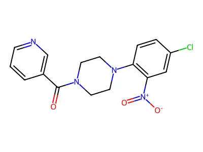 [4-(4-Chloro-2-nitrophenyl)piperazin-1-yl](pyridin-3-yl)methanone structure