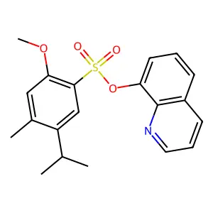 8-Quinolyl 2-methoxy-4-methyl-5-(methylethyl)benzenesulfonate structure