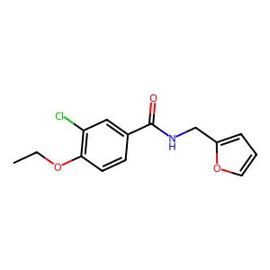 3-chloro-4-ethoxy-N-(furan-2-ylmethyl)benzamide structure