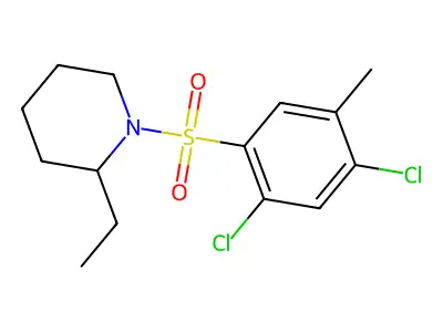 1-(2,4-Dichloro-5-methylphenyl)sulfonyl-2-ethylpiperidine structure