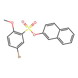 2-Naphthyl 5-bromo-2-methoxybenzenesulfonate structure