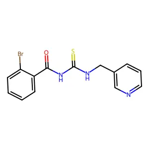 2-bromo-N-(pyridin-3-ylmethylcarbamothioyl)benzamide structure