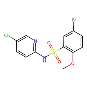 5-Bromo-N-(5-chloro-pyridin-2-yl)-2-methoxy-benzenesulfonamide structure