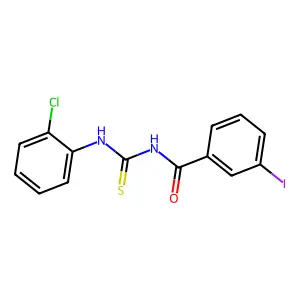 N-[(2-chlorophenyl)carbamothioyl]-3-iodobenzamide structure