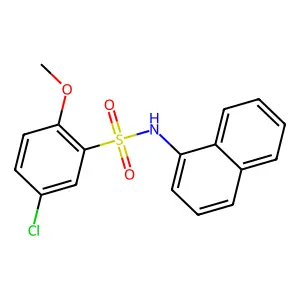 [(5-Chloro-2-methoxyphenyl)sulfonyl]naphthylamine structure