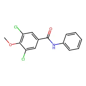 3,5-dichloro-4-methoxy-N-phenylbenzamide structure