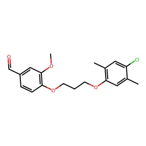 4-[3-(4-Chloro-2,5-dimethylphenoxy)propoxy]-3-methoxybenzaldehyde structure