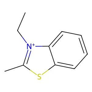 3-Ethyl-2-methyl-1,3-benzothiazol-3-ium structure