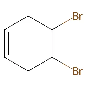 trans-4,5-Dibromocyclohexene structure