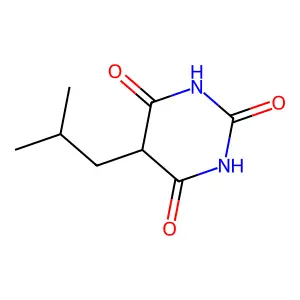 2,4,6(1H,3H,5H)-Pyrimidinetrione, 5-(2-methylpropyl)- structure