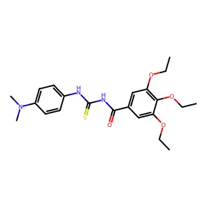 N-{[4-(dimethylamino)phenyl]carbamothioyl}-3,4,5-triethoxybenzamide structure