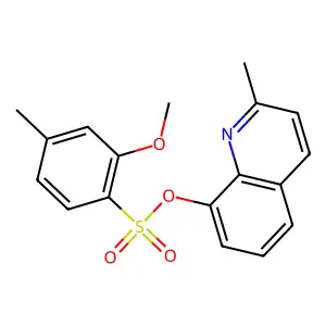 2-Methylquinolin-8-yl 2-methoxy-4-methylbenzenesulfonate structure