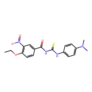 N-{[4-(dimethylamino)phenyl]carbamothioyl}-4-ethoxy-3-nitrobenzamide structure