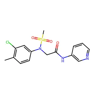 2-[(3-Chloro-4-methylphenyl)(methylsulfonyl)amino]-N-3-pyridinylacetamide structure