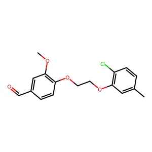 4-[2-(2-Chloro-5-methylphenoxy)ethoxy]-3-methoxybenzaldehyde structure