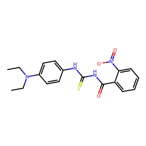 N-[[4-(diethylamino)phenyl]carbamothioyl]-2-nitrobenzamide structure