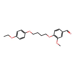 4-[4-(4-Ethoxyphenoxy)butoxy]-3-methoxybenzaldehyde structure