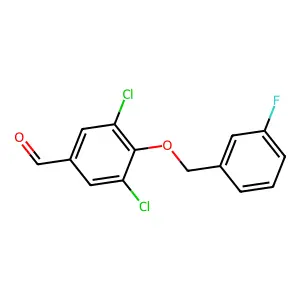 3,5-Dichloro-4-[(3-fluorobenzyl)oxy]benzaldehyde structure