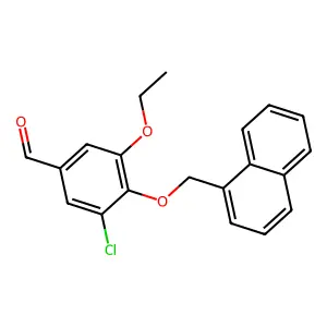 3-Chloro-5-ethoxy-4-(naphthalen-1-ylmethoxy)benzaldehyde structure