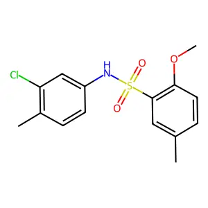 (3-Chloro-4-methylphenyl)[(2-methoxy-5-methylphenyl)sulfonyl]amine structure