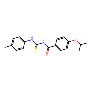 N-[(4-methylphenyl)carbamothioyl]-4-propan-2-yloxybenzamide structure