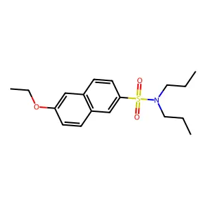 6-ethoxy-N,N-dipropylnaphthalene-2-sulfonamide structure