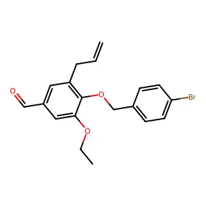 4-[(4-Bromobenzyl)oxy]-3-ethoxy-5-(prop-2-en-1-yl)benzaldehyde structure