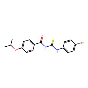 N-[(4-bromophenyl)carbamothioyl]-4-propan-2-yloxybenzamide structure