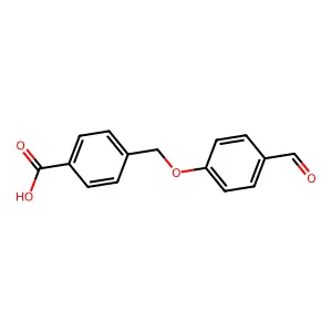 4-((4-Formylphenoxy)methyl)benzoic acid structure