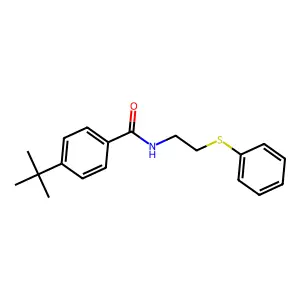 4-tert-butyl-N-(2-phenylsulfanylethyl)benzamide structure