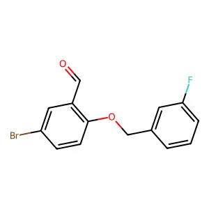 5-溴-2-[(3-氟苄基)氧基]苯甲醛 structure
